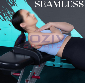 Coussinets réglables et rembourrés pour banc de poussée des hanches - Polyester/Cuir PU/Néoprène de haute qualité pour l'haltérophilie et l'usage en salle de sport à domicile - Roziv - Product Image 5