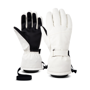Gants de ski en cuir imperméables et isolés pour hommes et femmes, à doigts séparés, pour snowboard, sports d'hiver, gants de ski pour adultes, OEM - Product Image 3