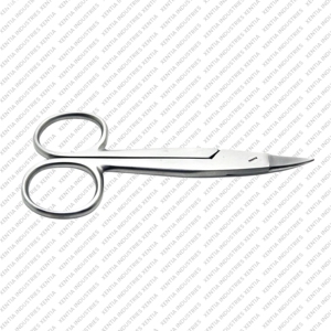 Ciseaux courbes dentaires TC CE pour couronnes, 4,5 pouces, en carbure de tungstène, pour la coupe de couronnes chirurgicales, instrument médical en acier inoxydable - Product Image 3