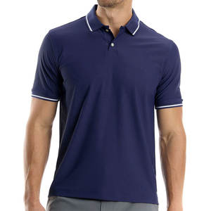 Polo para Hombre con Logotipo Personalizado, Color Sólido, Estilo Deportivo, Corte Clásico Moderno, Manga Corta - Product Image 1
