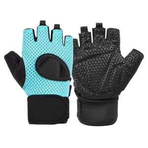 Gants d'entraînement avec support de poignet pour Fitness Haltérophilie Gym Workout Powerlifting Gants avec Silicone Personnalisé Cuir Unisexe - Product Image 5