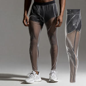 Leggings sexy en maille transparente de haute qualité, taille élastique, pantalon de plage, séchage rapide, résistant à l'eau, légers - Product Image 2