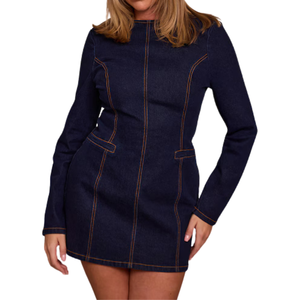 Vestidos Vaqueros para Mujer, Tela Cómoda, Venta al por Mayor, Personalizables, Muestra Gratuita, Mejor Calidad - Product Image 5