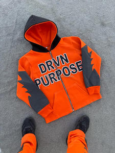 Sweat à capuche personnalisé imprimé en relief, fabricant de sweats à capuche 100 % coton pour hommes, sweat à capuche en molleton, pull à capuche - Product Image 5