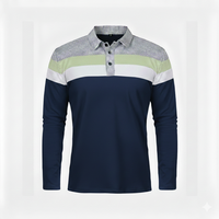 Fournisseur en gros Alibaba, chemises à manches longues pour hommes avec logo personnalisé brodé, qualité supérieure, coupe confortable, séchage rapide, toile