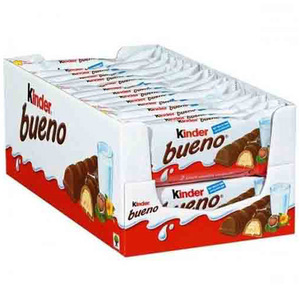 Precio Razonable, Barra de Chocolate Kinderr Bueno de 43 g, Chocolate Suave y Crema de Avellanas, Chocolate al por Mayor - Product Image 3