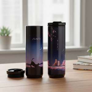 Botella Portátil de 24 oz, Termo Ligero de Titanio SUS 316 con Revestimiento Cerámico, Vaso Minimalista Delgado de Acero Inoxidable, 6 Horas de Duración - Product Image 1