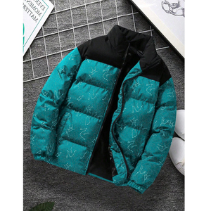 Blouson matelassé slim fit personnalisé pour homme, nouveau design, noir uni, tissu 100 grammes, pour l'hiver, prix de gros, prix avantageux - Product Image 5