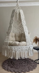 Macrame swing like orthopedic bed, Hanging <b>chair</b>, Macrame swing, hängesessel, Swing <b>chair</b>, Macrame swing <b>chair</b> - Product Image 2