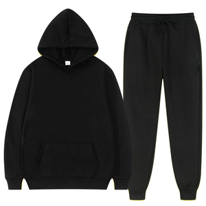Unisex <b>White</b> Hooded Sweatshirt and <b>Joggers</b> Set Casual Solid Color Full Sleeve Drawstring Pants Regular Fit Autumn Wear - Product Image 2