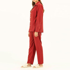 Ventes en gros de pyjamas pour femmes à prix avantageux, couleur personnalisée, dernier design, ensembles de vêtements de nuit pour femmes - Product Image 2