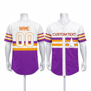 Camiseta de Béisbol Sublimada Personalizada 2026, Nombre y Número Personalizados, Camiseta de Béisbol de Equipo, Texto Personalizado, Ropa Deportiva de Equipo - Product Image 1