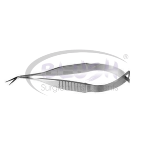 Tijeras microanguladas para oftalmología OEM Gills-Vannas, con punta angulada lateral, de acero inoxidable, de Blush Surgical - Product Image 2