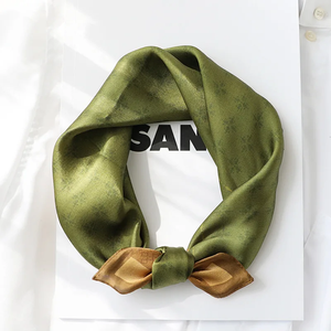 Nouveau Foulard Carré 100% Soie Pure pour Femme 2026 – Bandana, Bandeau, Hijab Imprimé, Poncho, Écharpe Pashmina - Product Image 3