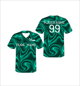 Custom <b>green</b> Baseball Jersey Button Down Breathable Team Sportswear - Product Image 1