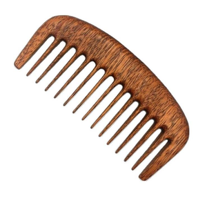 Peigne en bois pur fait main pour les soins capillaires, personnalisable avec logo, peigne en bois écologique pour démêler les cheveux - Product Image 1