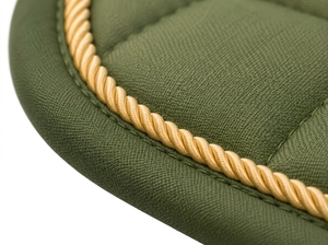 BRAND ZONE1995 Tapis de selle sans armature en coton satiné, personnalisé, classique, pour sports équestres, avec doublure en maille hautement matelassée, durable et confortable pour chevaux - Product Image 3