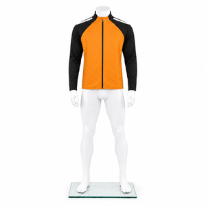 Custom Warm <b>Up</b> Tracksuit <b>Jacket</b> Fleece Lined Sports Outerwear <b>Zip</b> Front Team Uniform Custom Logo Winter Athletic <b>Jacket</b> - Product Image 4