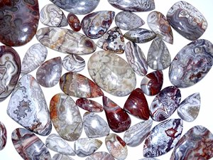 Agate Crazy Lace Naturelle, Cabochon de Quartz, Non Traité, Coupe Ovale, Coupe Poire, Effet de Couleur, Certifié par un tiers, Tailles personnalisables - Product Image 6