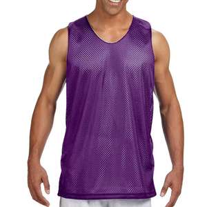 Camiseta sin mangas acanalada personalizada para hombre, cuello redondo, lisa, básica, de algodón, informal, deportiva, para fitness, top sin mangas para hombre - Product Image 4