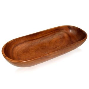 Bandeja de Servir de Madera Personalizada, Plato Rectangular Largo, Tabla de Servir de Madera Natural - Product Image 5