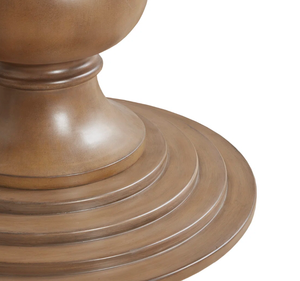 Mesa de comedor redonda moderna de madera maciza, estilo elegante y compacto, a precio de mayorista. - Product Image 5