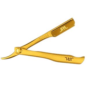 JRL Precision Styling Razor Grey Professional Stainless Steel <b>Barber</b> Straight Edge Razor Magnetic <b>Blade</b> Holder Custom Logo - Product Image 6