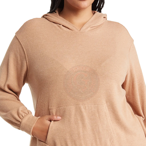 Sudadera con Capucha Extra Grande para Mujer, de Felpa Suave de Algodón, con Corte Holgado Moderno para un Estilo Casual y Urbano - Product Image 6