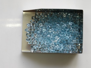 Topaze bleue naturelle 3 mm, taille carrée, pierres précieuses en vrac pour la fabrication de bijoux - Product Image 5