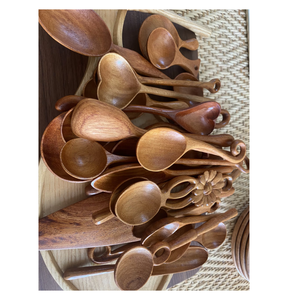 Natural Handmade Wooden <b>Coffee</b> <b>Spoon</b> Acacia Mini Tea Stirring Kitchen Cutlery Dining Tableware Export Supply - Product Image 6