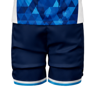 Men Blue Green Sublimated Volleyball Uniform Long Sleeve Polyester Sports Set <b>Athletic</b> Team Match Performance Apparel - Product Image 6