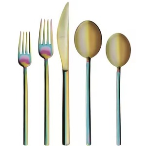 Ensemble de couverts en acier inoxydable de luxe, couverts en métal durables pour la restauration professionnelle - Product Image 3