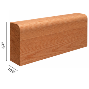 Cherry Molding Elegant Modern Crown Baseboard Trim Premium Wood Moulding Stylish Interior Walls Rot Resistant Moisture-Resistant - Product Image 2