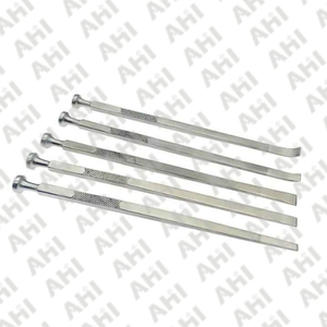 AHI Ensemble d'osteotomes dentaires allemands en acier inoxydable, ciseaux à os manuels, osteotomes droits et courbés - Product Image 6