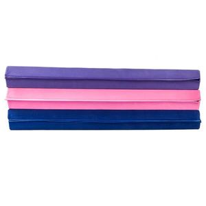 Trave da equilibrio pieghevole in flanella rosa e PVC da 2,4 metri per allenamento di giovani ginnasti e cheerleader - Product Image 3