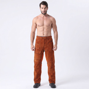 Traje de cuero de vaca con protección contra el vapor, antiestático, anticorte, resistente al calor, ignífugo, resistencia al calor de 500C-1000C, certificado CE - Product Image 2