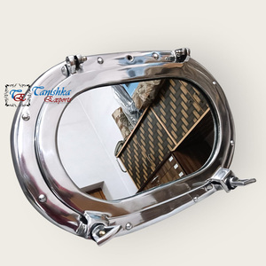 Espejo de Ventana Náutica Rectangular de Aluminio Pulido TANISHKA EXPORTS Hecho a Mano, Ligero, de 15 Pulgadas, Decoración de Pared - Product Image 4