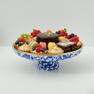 Soporte Decorativo de Resina para Tartas con Base Elevada, Elegante Bandeja para Servir Postres, Tartas, Cupcakes, Frutas y Ocasiones Especiales - Product Image 1