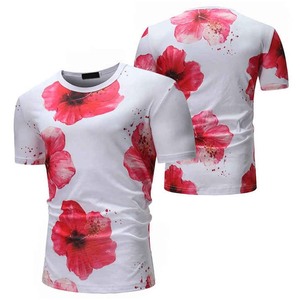 Camisetas Casuales de Cuello Redondo para Hombre al por Mayor, con Estampado Digital Personalizado en la Parte Delantera, Corte Regular, Tejido de Poliéster/Algodón de Secado Rápido - Product Image 4