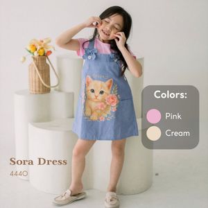 ชุดเดรสสตรีทันสมัย AC Cute Sora ลายคิตตี้ พรีเมียม AC-EH BCA สำหรับใช้ในชีวิตประจำวัน วิทยาลัย บ้าน งานลำลอง งานอีเว้นท์ ทำมือจากจาวา เตงาห์ - Product Image 3