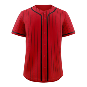 Maillot de baseball en polyester/coton de qualité supérieure, respirant, design personnalisé, boutonné, grande taille, imprimé, unisexe, prix de gros - Product Image 1