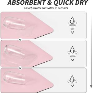 Tapete de Goma Antideslizante para Secar Platos, Tapete para Barra de Cocina con Función Absorbente de Manchas, Accesorio Esencial para la Cocina - Product Image 2