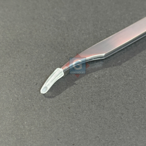 Pince à épiler incurvée en acier inoxydable de qualité supérieure A+, pointe de précision, longueur 10 mm, pour pose de cils et soins personnels - Product Image 4