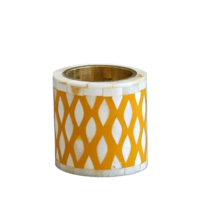 Porte-bougie en os incrusté fait main de luxe, design haut de gamme, artisanat très vendu, porte-bougie écologique en os incrusté. - Product Image 1