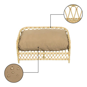 Rattan beautiful pet bed made in Vietnam with many colors and wholesale sales - Product Image 2