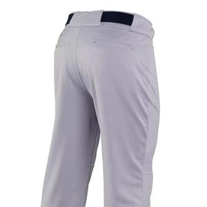 Pantalon de baseball 100% polyester, longueur intégrale, taille sur mesure, couleur unie gris clair, vêtements de sport pour équipe, pantalon de baseball de haute qualité pour hommes - Product Image 6