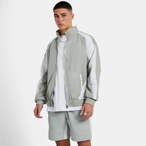 Ensemble de survêtement coupe-vent OEM en gros, 2 pièces, haute qualité, en nylon, avec short, personnalisé, double couche, unisexe - Product Image 2
