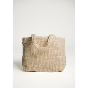 Stitched Cotton <b>Handbag</b> <b>Ivory</b> Casual Shoulder Tote OEM ODM Bulk Wholesale Global Market Supply - Product Image 3