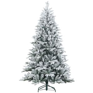 Albero di Natale Artificiale Innevato da 2,1 m con 1401 Punte, Supporto Pieghevole in Metallo, Facile Montaggio, Albero Natalizio Pieghevole per Casa - Product Image 2