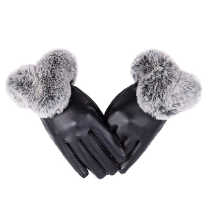 Gants en cuir unisexes directement de l'usine, doublure en laine douce, gants chauds d'hiver, OEM personnalisé, vente en gros - Product Image 6